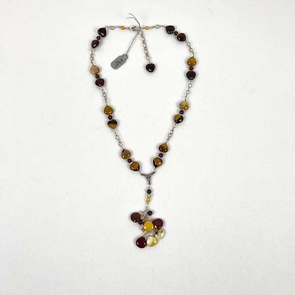 Jasper Garnet Sterling Silver Handmade Necklace - Picture 6 of 10